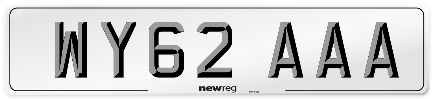 WY62 AAA Number Plate from New Reg